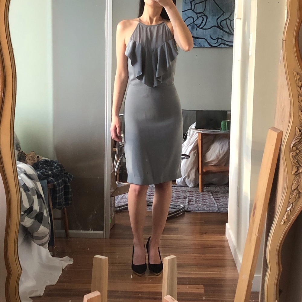 Reisse teal blue cocktail dress